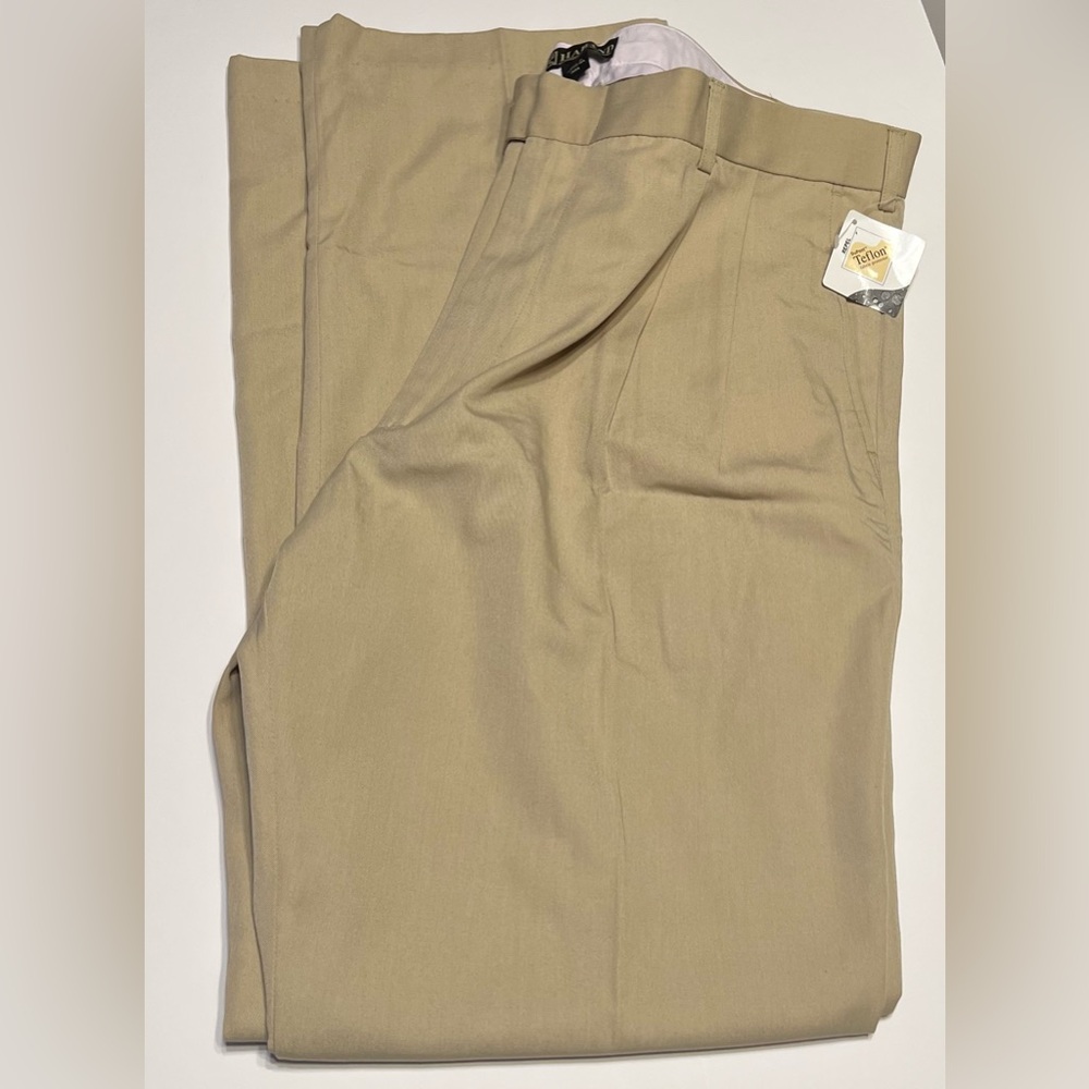 Men's Haband Khaki Dress Pants with Teflon Finish New With Tag